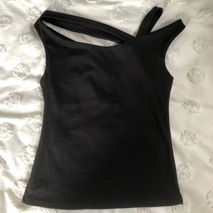 Black One Shoulder Top (NWOT)